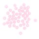 Crystal faceted round beads pink solid