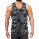 Men sports vest, camouflage round neck, sleeveless