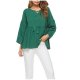 Women Basic T-shirt, solid color Patchwork