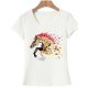 Women basic T-shirt, leopard