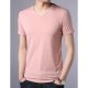 Chic Street Man basic cotton T-shirt, V-neck solid color