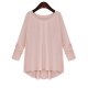 Women large size T-shirt, solid color