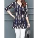 Women Basic T-shirt, color block