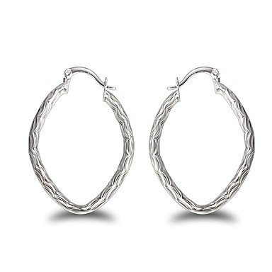 Female earrings twisted machete trend fashion cute elegant sterling silver earrings silver