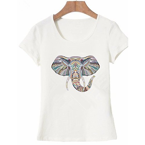 Women basic T-shirt, leopard