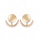 Female beaded fashion jewelry earrings classic simplicity moon and metal alloys
