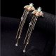 Female earrings long water earrings jewelry alloy