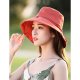 Women active basic cute cotton floppy cap color