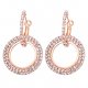 Female earrings, classic ladies unique design water earrings jewelry alloy