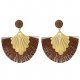 Earrings fringed women retro fashion oversized earrings jewelry